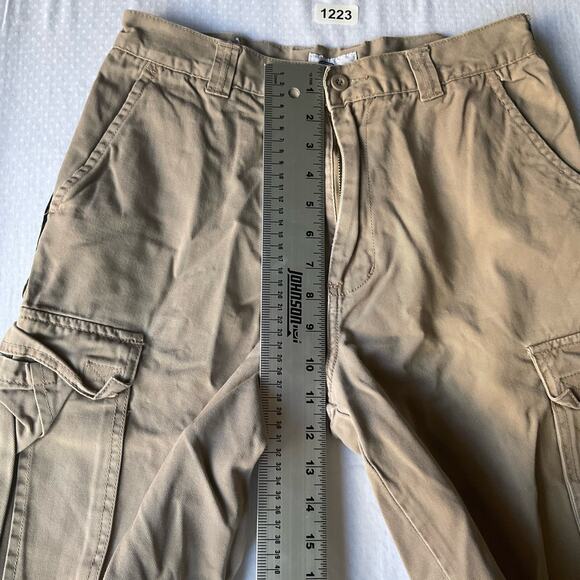 Arizona Jeans Company Men’s Cargo Khaki Shorts Size 29,Natural Beige,Big Pockets - Picture 4 of 9